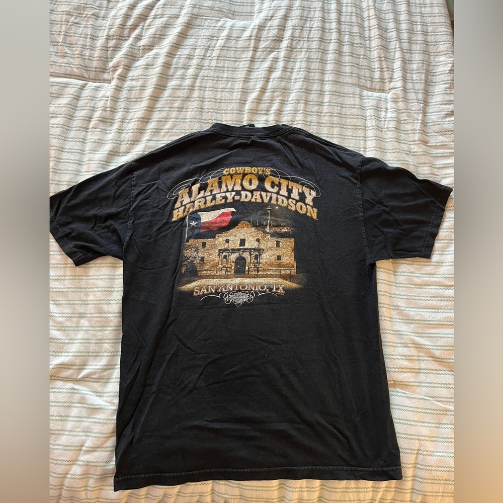 Large Black Harley-Davidson Alamo City T-Shirt - Picture 2 of 4